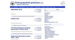 Desktop Screenshot of geography.cz